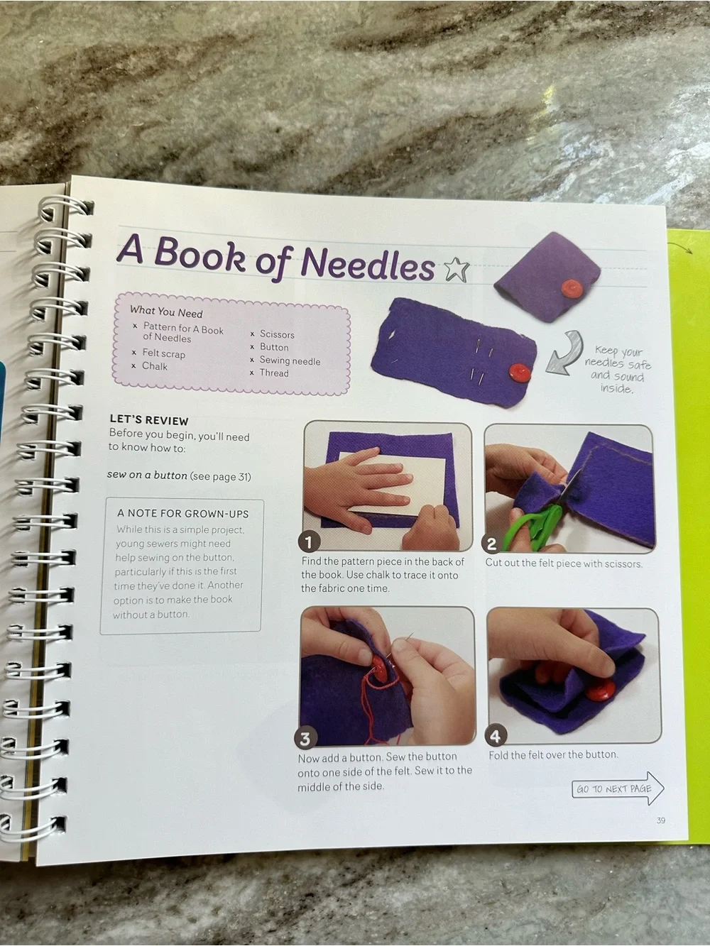 Sewing School Kids Book